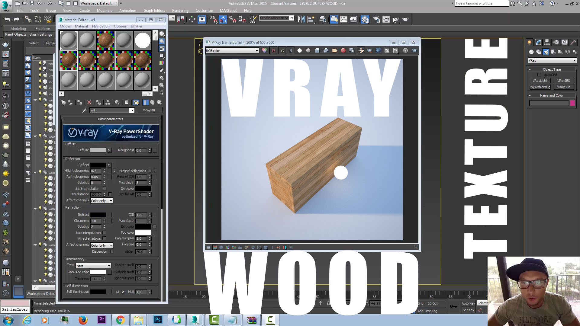 Advanced VRay Wood Texture Tutorial | VRaySchool