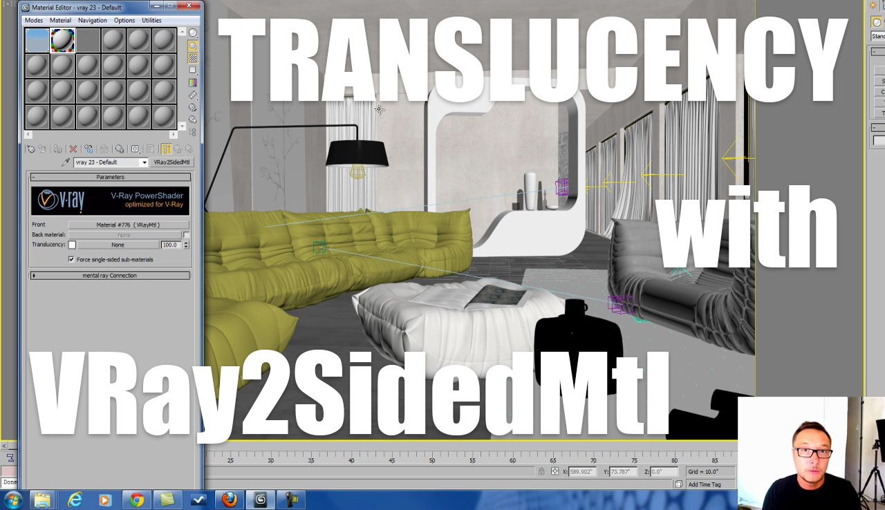 Vray 2 VRay2SidedMtl - VRaySchool