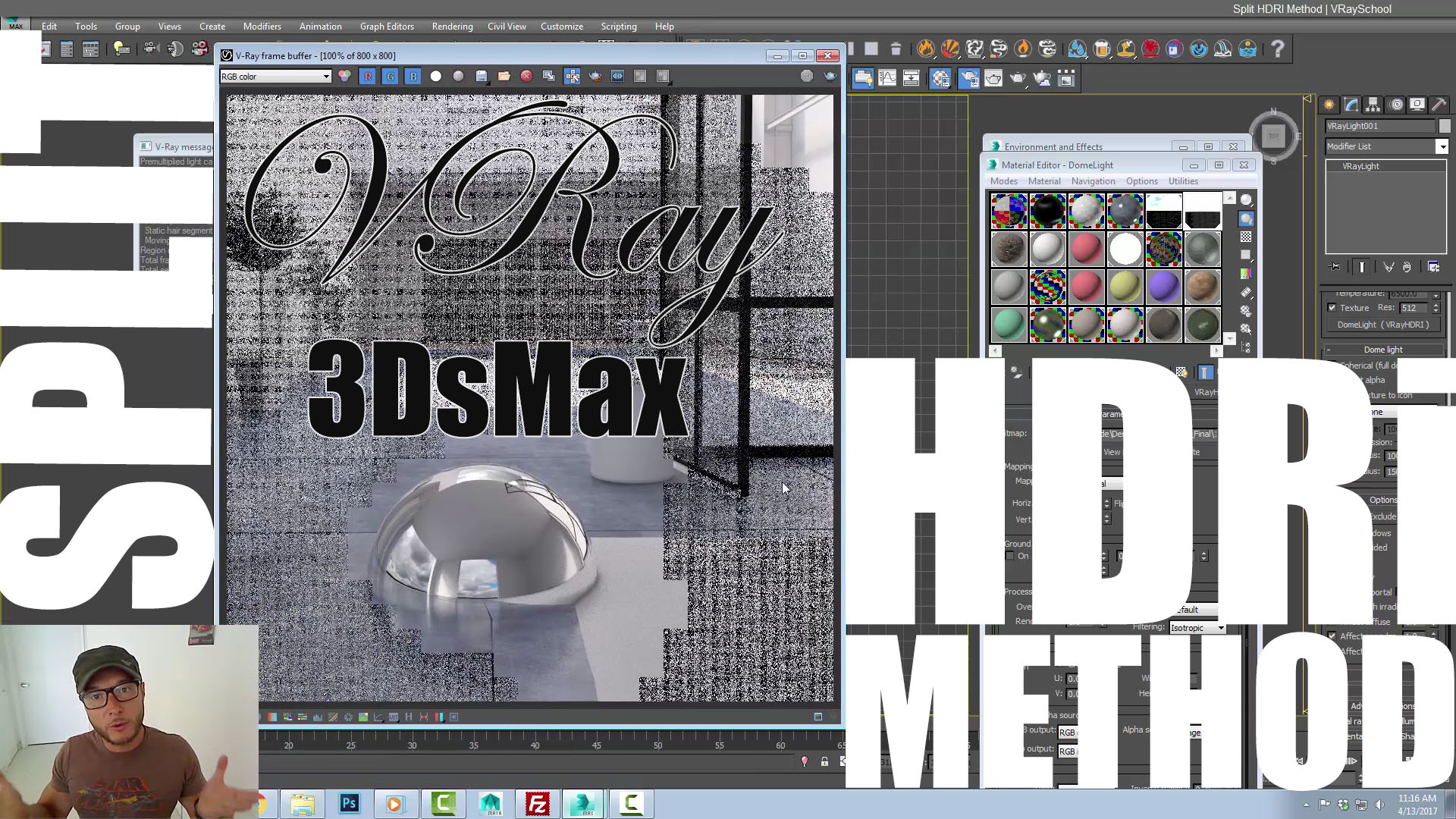 VRay 3DsMax Split Lighting & Rendering Method