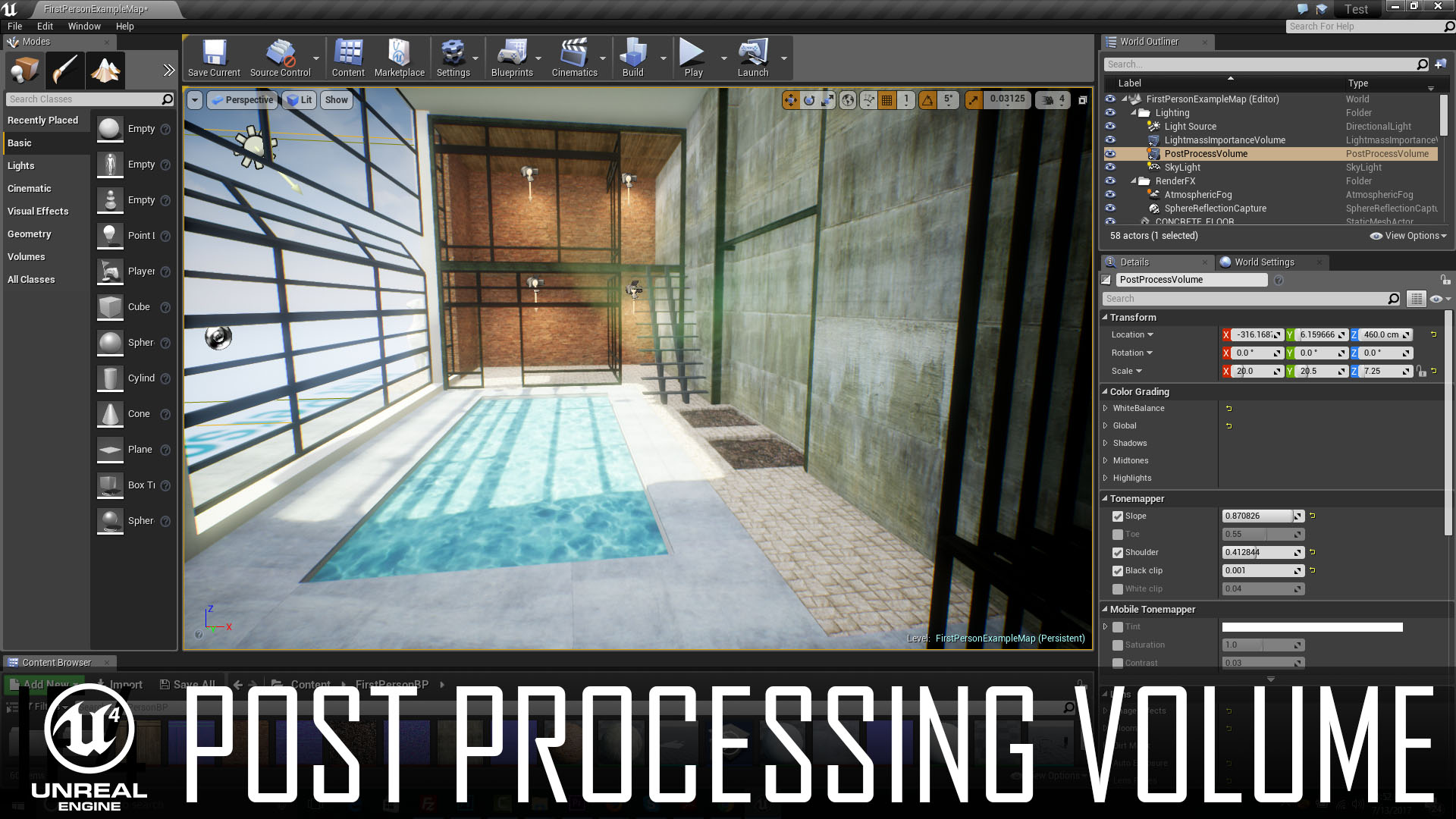 Post Process Effects in Unreal Engine